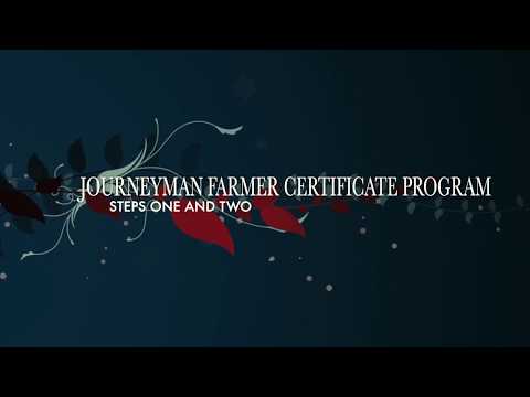 Steps 1 and 2 of Teaching the Journeyman Farmer Certificate Program